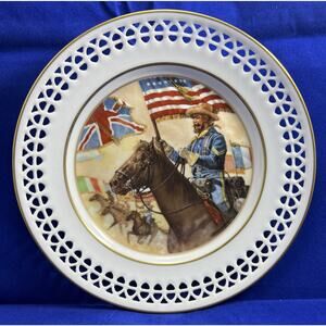 CONGRESS OF ROUGH RIDERS Plate 100th Anniversary Buffalo Bill's Wild West #6